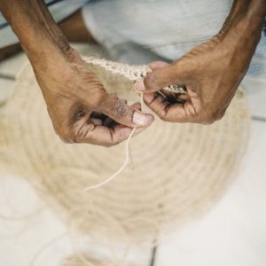 Bilum weaving