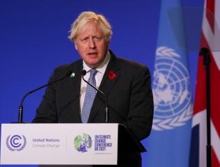 Boris Johnson at COP26