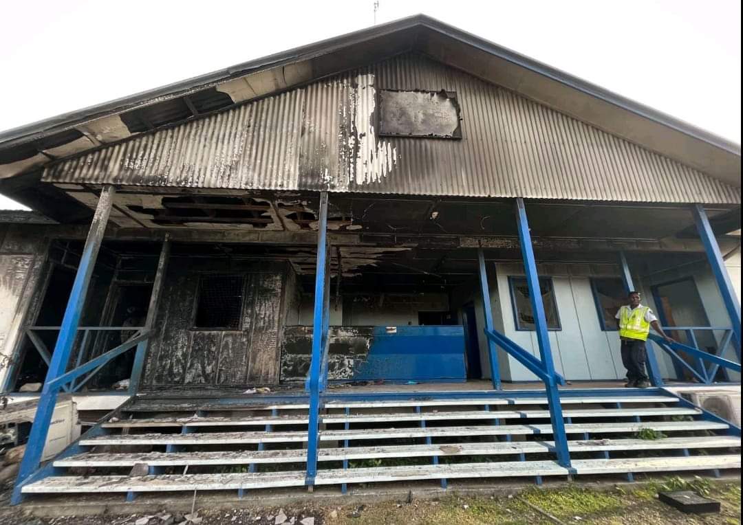 Riot damage Honiara