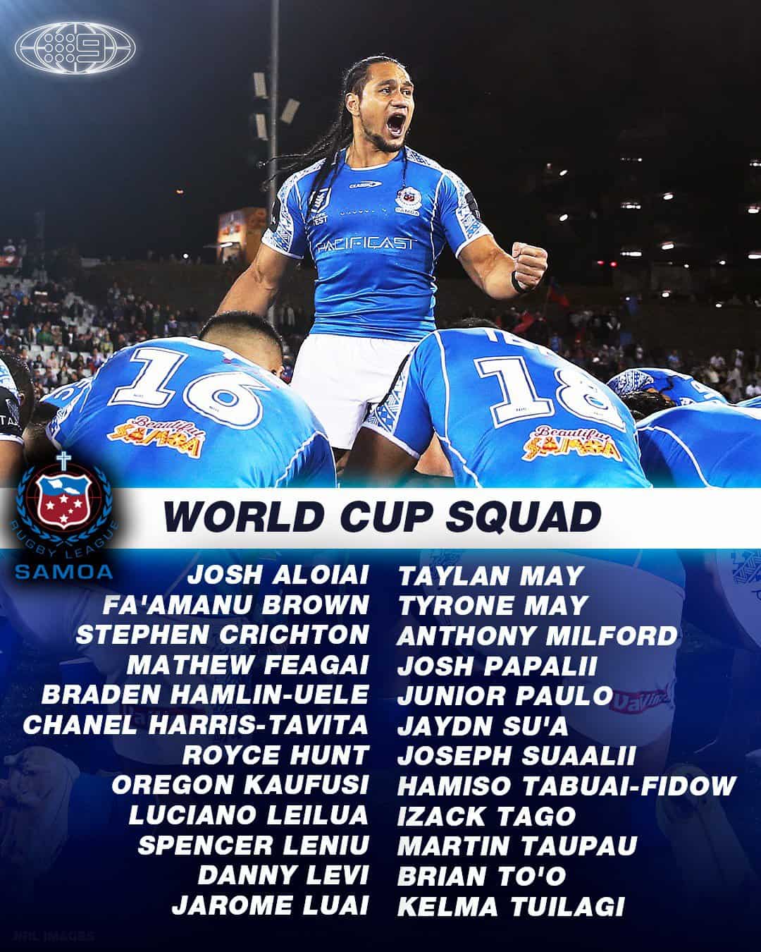 Samoa name powerful World Cup squad