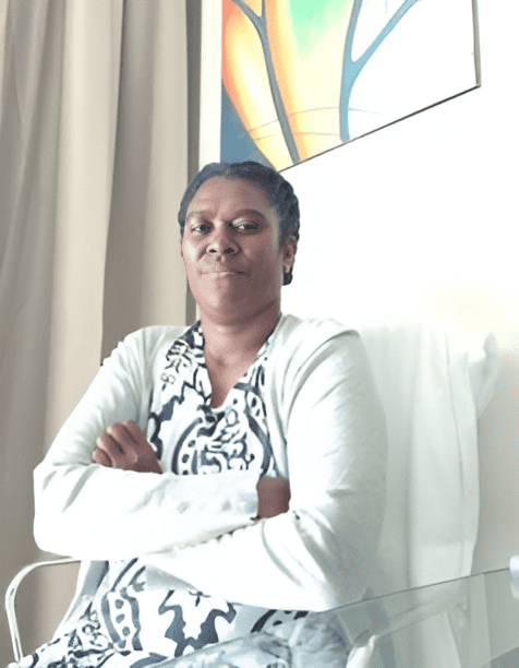 Florence Tomiets gearing up for the Financial Literacy Training in Port Moresby, Papua New Guinea.